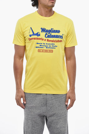 MAGLIANO Cotton Crewneck T-Shirt With Contrast Print