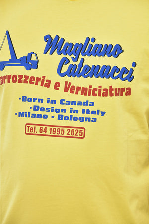 MAGLIANO Cotton Crewneck T-Shirt With Contrast Print