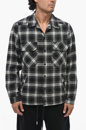 Overshirt aus kariertem Flanell mit Doppelbrusttasche