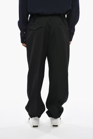 MAGLIANO Pantaloni Tuxedo in Lana Vergine con Zip Laterale