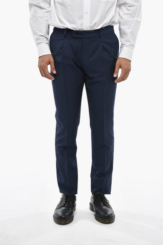 CC COLLECTION Virgin Wool And Mohair Suit Double Vent Classic Notch Lapel