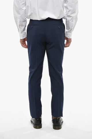 CC COLLECTION Virgin Wool And Mohair Suit Double Vent Classic Notch Lapel