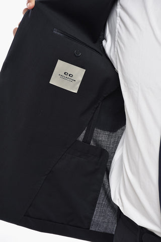 CC COLLECTION Virgin Wool Suit With Classic Lapel And Flap Pockets
