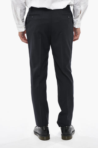CC COLLECTION Virgin Wool Suit With Classic Lapel And Flap Pockets