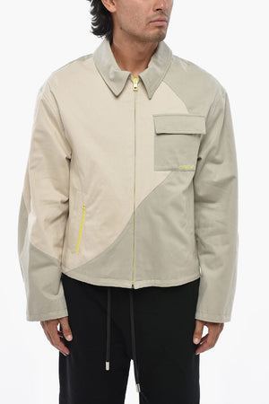 PARIS HILINSKI Jacke ALL IN ONE aus leichtem Baumwollstoff mit Kontrastdetails