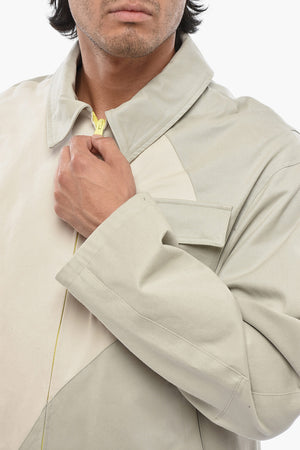 PARIS HILINSKI Jacke ALL IN ONE aus leichtem Baumwollstoff mit Kontrastdetails