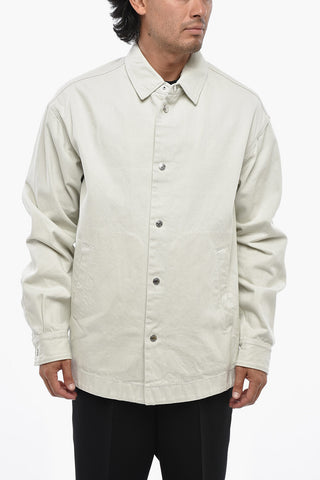 ICON Jeansjacke Uni mit geprägtem Logo