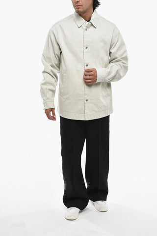 ICON Jeansjacke Uni mit geprägtem Logo