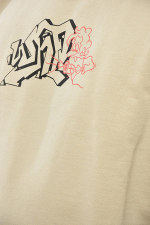SEASONAL Rundhals-Sweatshirt aus aufgerauter Baumwolle mit Graffiti-Print