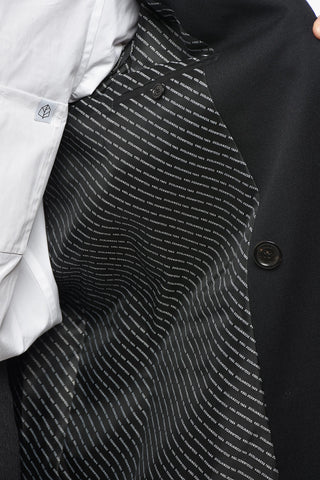 Virgin Wool Double-Breasted Coat