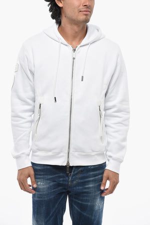 DUCATI Felpa Hoodie in Cotone Logo Logo Patch Tono su Tono