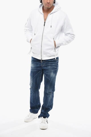 DUCATI Hoodie aus Baumwolle mit Logo-Logo-Patch Ton-in-Ton