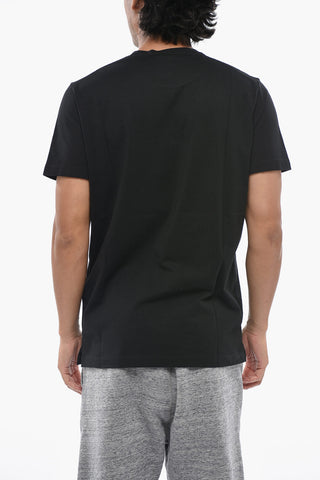 DUCATI Cotton Crewneck T-Shirt With Contrast Print