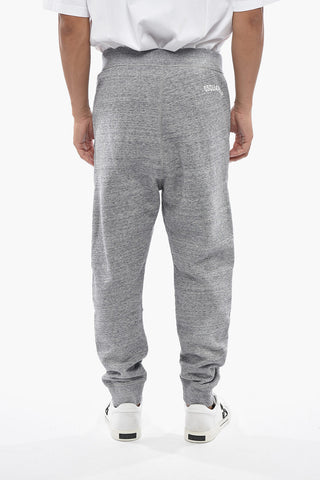 Baumwoll-Fleece-Jogginghose Uni