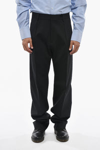 Stretch-Hose Aus Schurwolle RELAX MAN Mit Silbernem Logo