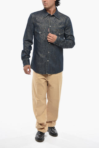 Jeanshemd FASHION WESTERN mit Lurex-Finish