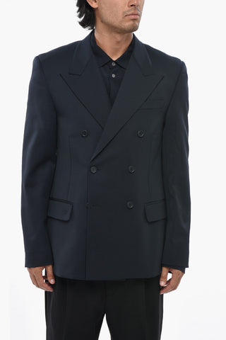 더블브레스트 버진 울 자켓 STAFF UNIFORM 피크 라펠