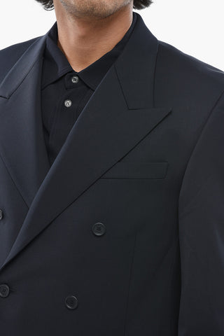 더블브레스트 버진 울 자켓 STAFF UNIFORM 피크 라펠