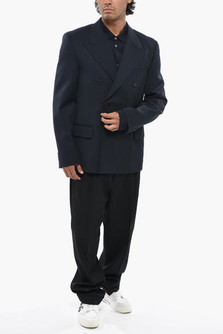 더블브레스트 버진 울 자켓 STAFF UNIFORM 피크 라펠