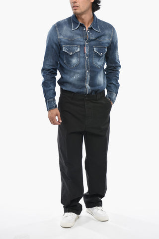 Gerade Geschnittene Chinohose LOOSE In Uni