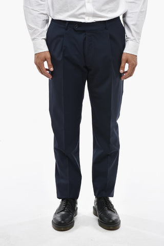 CC COLLECTION Zweiknopf-Anzug aus Stretch-Schurwolle mit Pattentaschen