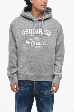 Felpa Hoodie JUST RIGHT FIT in Tinta Unita con Logo Stampato