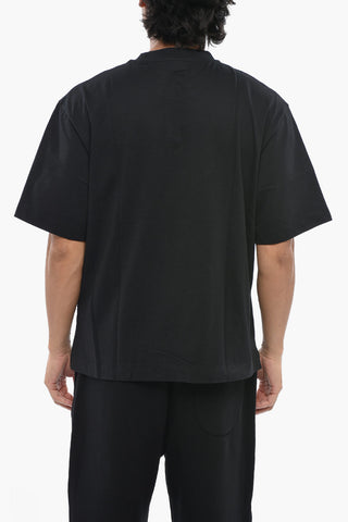 FOR EVER Rundhals-T-Shirt in Uni mit aufgedrucktem Logo