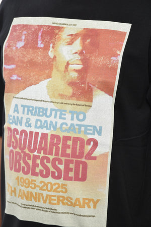 Cotton Crew Neck T-Shirt with Front Print