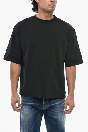 Crewneck T-Shirt LOOSE FIT Solid-Color Vintage Effect