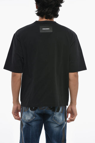 Rundhals-T-Shirt LOOSE FIT Uni Mit Vintage-Effekt