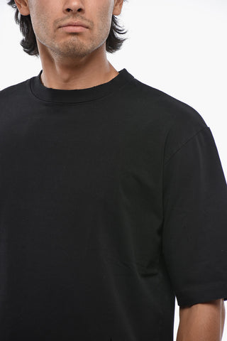 Rundhals-T-Shirt LOOSE FIT Uni Mit Vintage-Effekt
