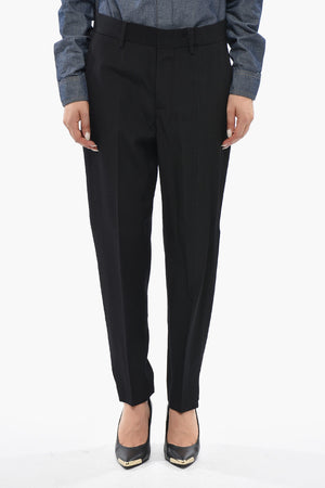 Regular-Rise Virgin Wool Trousers
