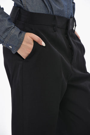 Regular-Rise Virgin Wool Trousers