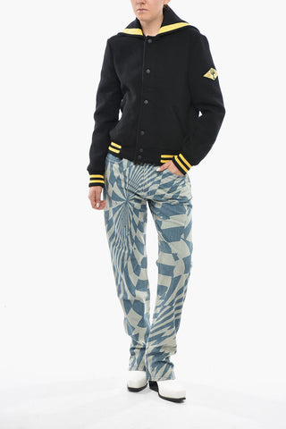 Woll-Bomber ERVE Mit Kontrastdetails