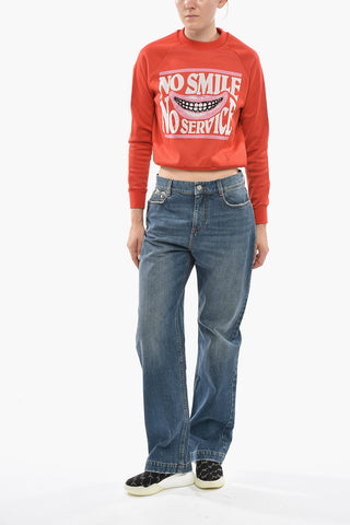 Straight-Leg Jeans with Embroidered Details 22cm