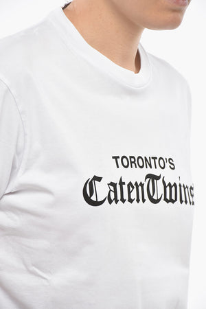 코튼 크루넥 티셔츠 TORONTO 고딕 프린트
