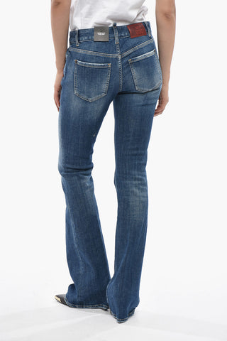 Mid-Rise Flare Jeans 23cm