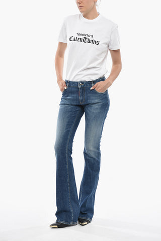 Mid-Rise Flare Jeans 23cm