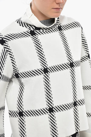 Long-Sleeve High-Neck Sweater LUMBERJACK With Check Pattern