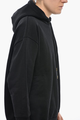 Hoodie BARNEYS Aus Gebürsteter Baumwolle Mit Kontrastlogo