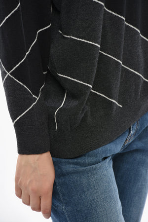 FRANK STELLA Virgin Wool V-Neck Sweater
