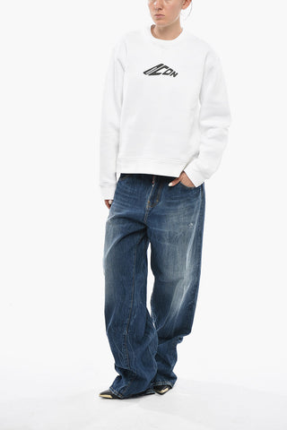 ICON Rundhals-Sweatshirt Aus Baumwollfleece