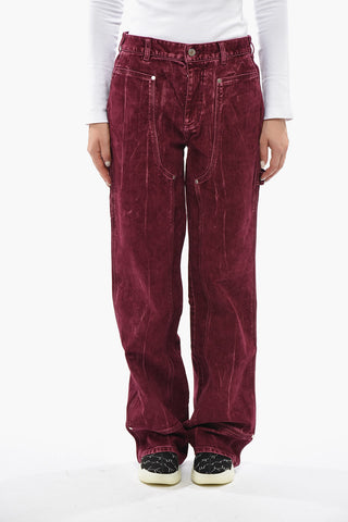 Workwear-Hose aus Stretch-Denim mit samtiger Optik 25cm