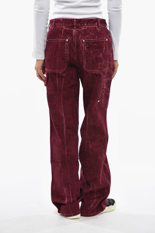 Workwear-Hose aus Stretch-Denim mit samtiger Optik 25cm