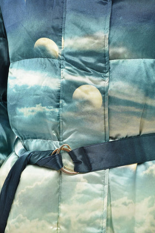 Padded Jacket JOY with Pattern and Belt