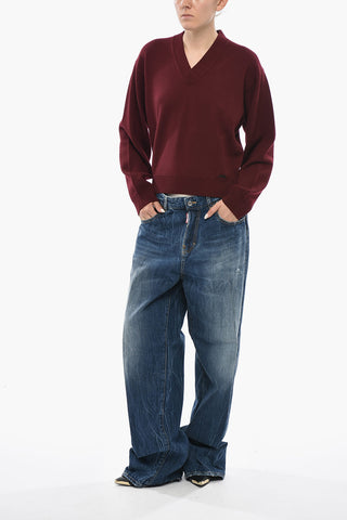 Virgin Wool V-Neck Sweater