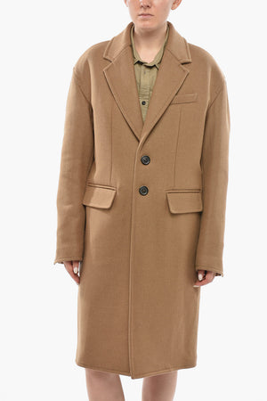 Oversize-Mantel Aus Schurwolle Und Nylon Mit Pattentaschen