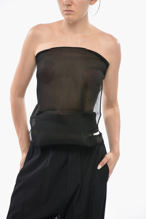 Transparent Strapless Top