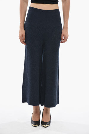 Pantaloni in Maglia a Vita Alta