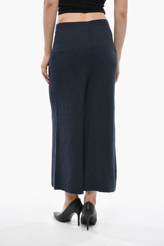 Strickhose Mit Hoher Taille
